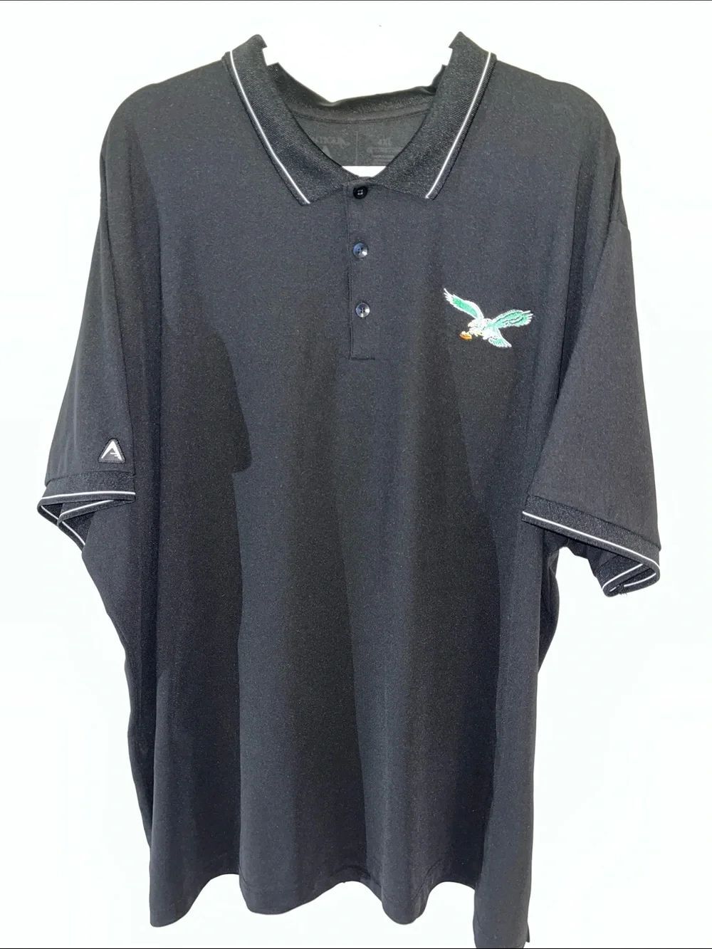 Fanatics big MAN Black Philadelphia Eagles Polyester polo golf shirt 4XL Classic